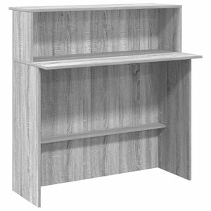 vidaXL Balc&atilde;o recep&ccedil;&atilde;o 100x50x103,5 cm deriv. madeira cinzento sonoma