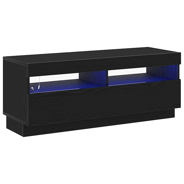 vidaXL Gabinete para TV Carvalho Preto 100 x 35 x 40 cm