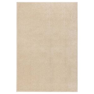 vidaXL Tapete de pelo curto 160x230 cm bege