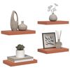vidaXL Prateleira de Parede 4 pcs Vermelho 40 x 23,5 x 4 cm