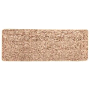 vidaXL Passadeira MARSA Amarelo 100 x 250 cm Poli&eacute;ster e PVC
