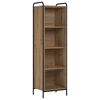 vidaXL Gabinete de Livros 55,5 x 33 x 174 cm Derivados de Madeira