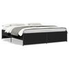 vidaXL Estrutura de cama 200x200 cm derivados de madeira/metal preto