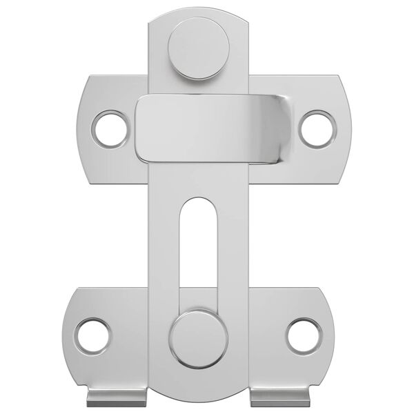 vidaXL Fechadura de Porta 2 pcs Prateado 70 x 8 mm A&ccedil;o
