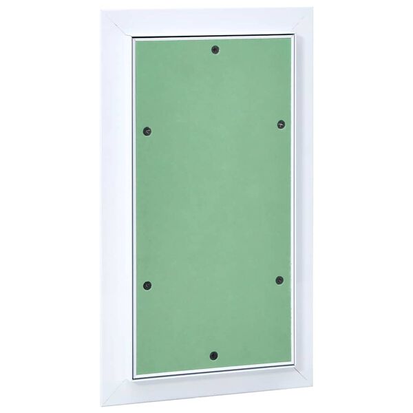 vidaXL Painel de Acesso Verde e Prata 30 x 55 cm Alum&iacute;nio e Gesso