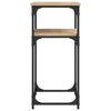 vidaXL Mesa consola 75x35,5x75 cm derivados de madeira carvalho sonoma