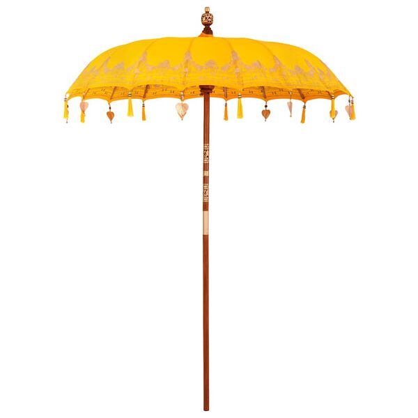 vidaXL Parasol Balin&ecirc;s Amarelo 185 x 185 x 260 cm
