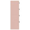 vidaXL Arm&aacute;rio de Arquivo Rosa 44 x 50 x 106.5 cm A&ccedil;o Laminado a Frio