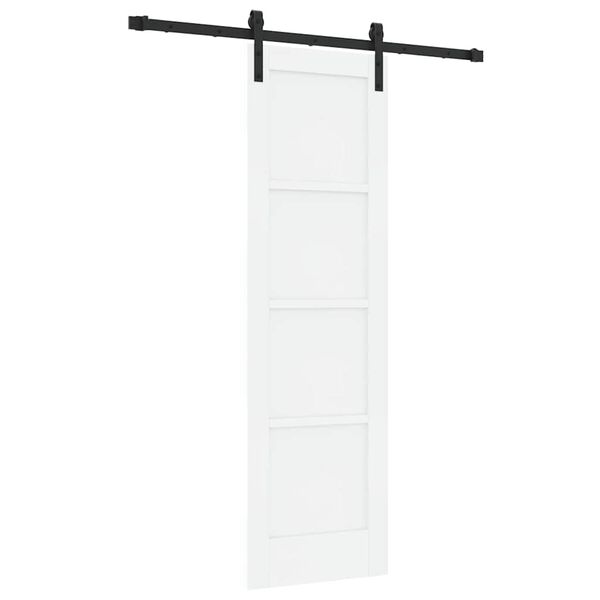 vidaXL Porta Deslizante Branco 61 x 198,5 cm