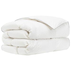 vidaXL Edred&atilde;o FULDA 140 x 200 cm 4 esta&ccedil;&otilde;es 210 GSM Branco