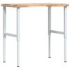 vidaXL Bancada retangular 100x60x(73-99,5) cm madeira de ac&aacute;cia maci&ccedil;a