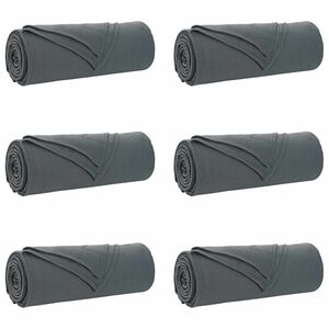 vidaXL Cobertores de Sof&aacute; 6 unid. Cinzento-Escuro 350 x 270 cm 8.09 kg