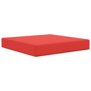 vidaXL Almofada para Sof&aacute; Externo Vermelho 60 x 60 x 8 cm Poli&eacute;ster