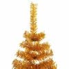 vidaXL &Aacute;rvore de Natal com 300 LEDs com suporte Ouro 180 cm PET