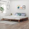 vidaXL Estrutura de cama 200x200 cm madeira de teca maci&ccedil;a