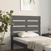 vidaXL Cabeceira de cama 100x3x80 cm pinho maci&ccedil;o cinza