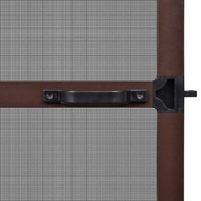 vidaXL Tela anti-insetos articulada para portas 120 x 240 cm castanho