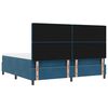 vidaXL Cama Box com colch&atilde;o Azul escuro 200 x 200 cm Veludo