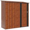 vidaXL Abrigos de jardim Castanho 203 x 85,5 x 200 cm Metal