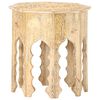 vidaXL Mesa de apoio &Oslash;48 cm madeira de mangueira maci&ccedil;a
