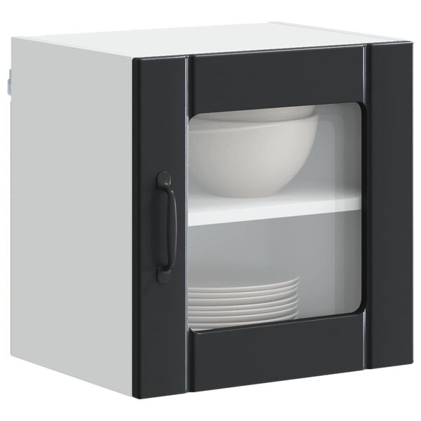 vidaXL Arm&aacute;rio de Cozinha 2 pcs Preto 40 x 31 x 40 cm