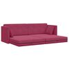 vidaXL Sof&aacute;-cama de ch&atilde;o 200cm Vinho Vermelho Veludo