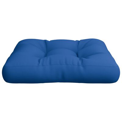 vidaXL Almofadão p/ sofá paletes 60x60x12 cm tecido azul real
