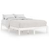 vidaXL Estrutura de cama 140x190 cm pinho maci&ccedil;o branco