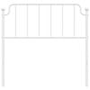 vidaXL Cabeceira de cama 100 cm metal branco