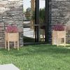 vidaXL Vasos/floreiras de jardim 2 pcs 40x40x70 cm cm pinho maci&ccedil;o