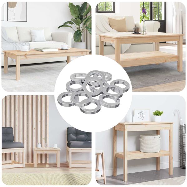 vidaXL Arruela de Primavera 12 pcs Branco 13 x 1 mm Ferro