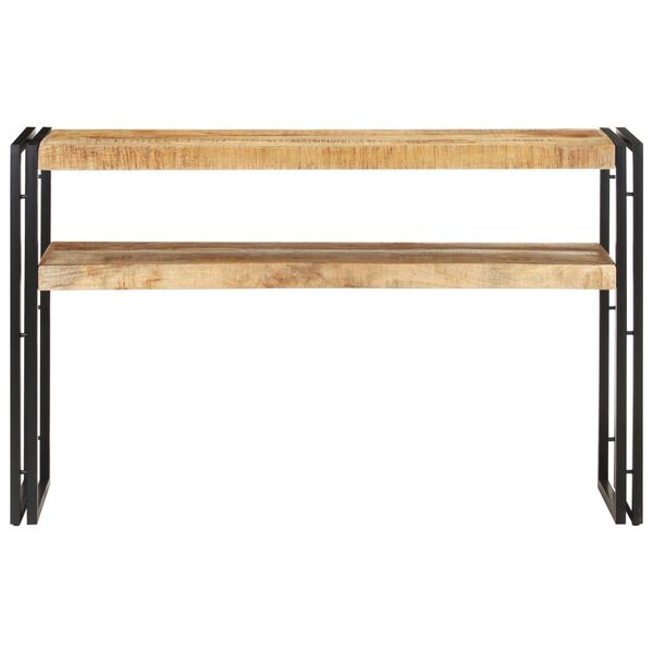 vidaXL Mesa consola 120x30x75 cm madeira de mangueira &aacute;spera