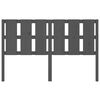 vidaXL Cabeceira de cama 155,5x4x100 cm pinho maci&ccedil;o cinzento
