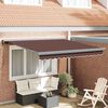 vidaXL Toldo retrátil manual 300x250 cm castanho