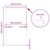vidaXL Rolo de Duche Estores com 130x240 cm Largura Tecido 126 cm