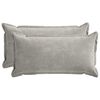 vidaXL Capa almofada 2 pcs HOUTEN Cinzento-claro 40 x 80 cm