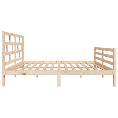vidaXL Estrutura de cama 140x200 cm madeira de pinho maciça