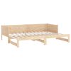 vidaXL Sof&aacute;-cama de puxar pinho maci&ccedil;o 2x(90x190) cm