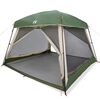 vidaXL Tenda familiar estilo cabana para 6 pessoas imperme&aacute;vel verde