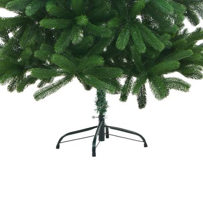 vidaXL Árvore Natal artificial pré-iluminada c/ bolas 210 cm verde