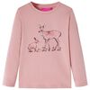 T-shirt de manga comprida para crian&ccedil;a rosa 104