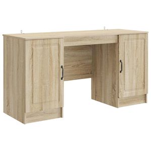 vidaXL Mesa Carvalho Sonoma 142,5 x 50 x 75 cm Derivados de Madeira