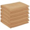 vidaXL Toalha de Mesa 5 unid. Retangular Bege 140 x 200 cm