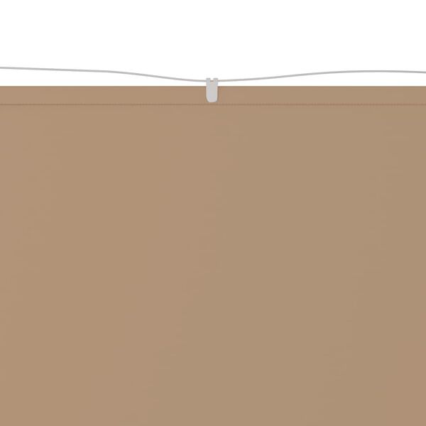 vidaXL Toldo vertical 140x800 cm tecido oxford cinza-acastanhado