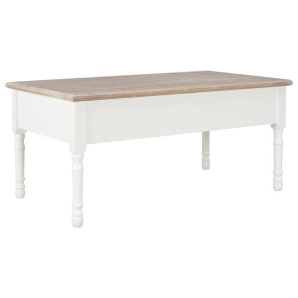 vidaXL Mesa de centro 100x55x45 cm madeira branco