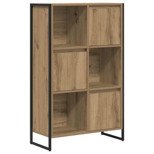 vidaXL Gabinete de Livros Carvalho Artesanal 68 x 30 x 108,5 cm