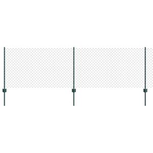 vidaXL Cerca com Poste Verde