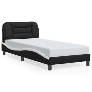vidaXL Estrutura de cama sem colch&atilde;o Hvar couro artificial 90x190cm