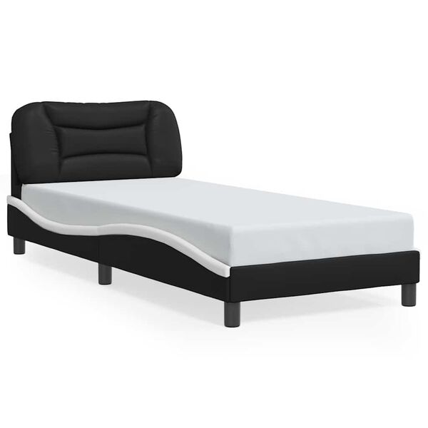 vidaXL Estrutura de cama sem colch&atilde;o Hvar couro artificial 90x190cm