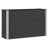 vidaXL Canteiro de jardim elevado Preto 150 x 50 x 91 cm alu.